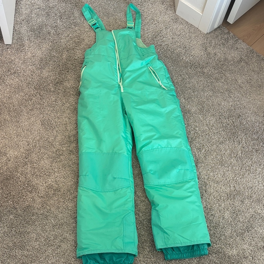Teal Green Snow Bib Ski Pants